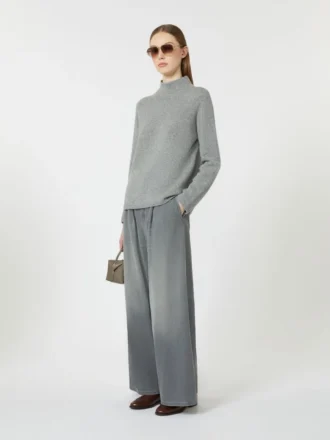 Jeans aus Baumwolle und Viskose-Denim, mittelgrau