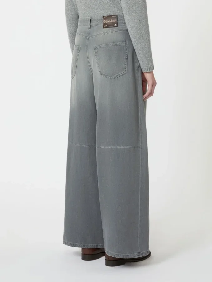 Jeans aus Baumwolle und Viskose-Denim, mittelgrau Jeans aus Baumwolle und Viskose-Denim, mittelgrau