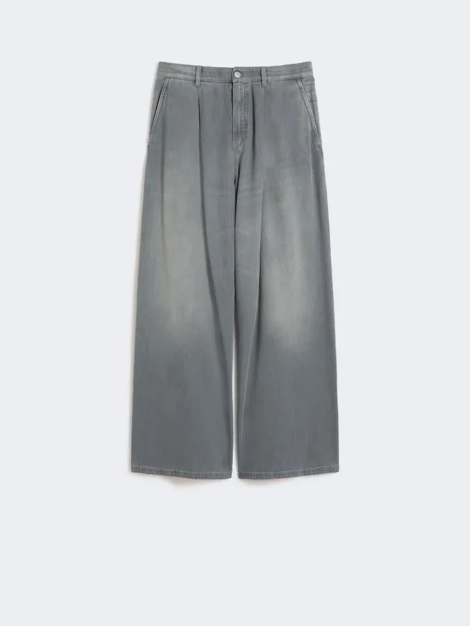 Jeans aus Baumwolle und Viskose-Denim, mittelgrau Jeans aus Baumwolle und Viskose-Denim, mittelgrau