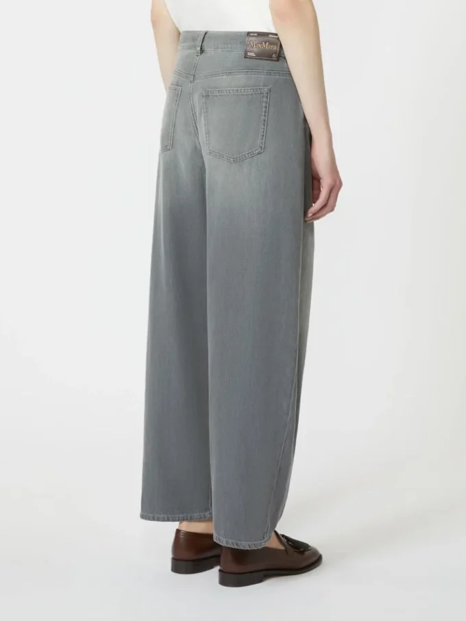 Jeans aus Denim mit Barrel-Leg-Schnitt, mittelgrau Jeans aus Denim mit Barrel-Leg-Schnitt, mittelgrau