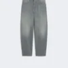 Jeans aus Denim mit Barrel-Leg-Schnitt, mittelgrau Jeans aus Denim mit Barrel-Leg-Schnitt, mittelgrau
