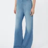 Jeans aus Leinen und Baumwoll-Denim, marineblau Jeans aus Leinen und Baumwoll-Denim, marineblau