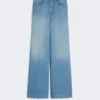 Jeans aus Leinen und Baumwoll-Denim, marineblau Jeans aus Leinen und Baumwoll-Denim, marineblau