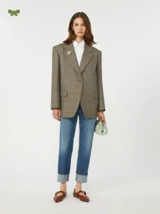 Jeans mit geradem Bein, marineblau