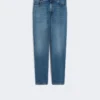 Jeans mit geradem Bein, marineblau Jeans mit geradem Bein, marineblau