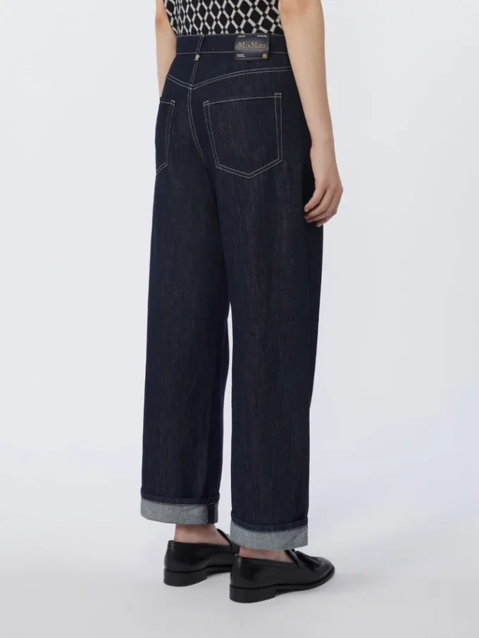 Jeans mit Umschlag, ultramarinblau Jeans mit Umschlag, ultramarinblau