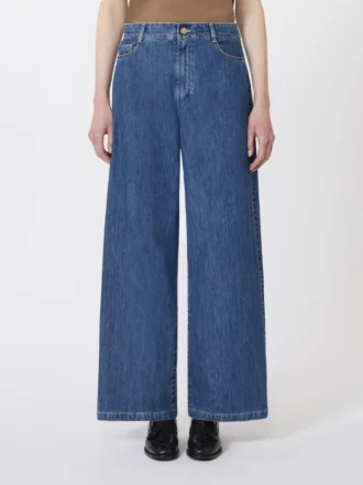 Jeans mit weitem Bein, mitternachtsblau Jeans mit weitem Bein, mitternachtsblau