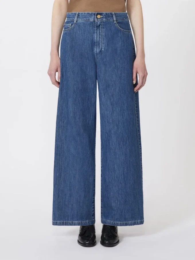 Jeans mit weitem Bein, mitternachtsblau Jeans mit weitem Bein, mitternachtsblau
