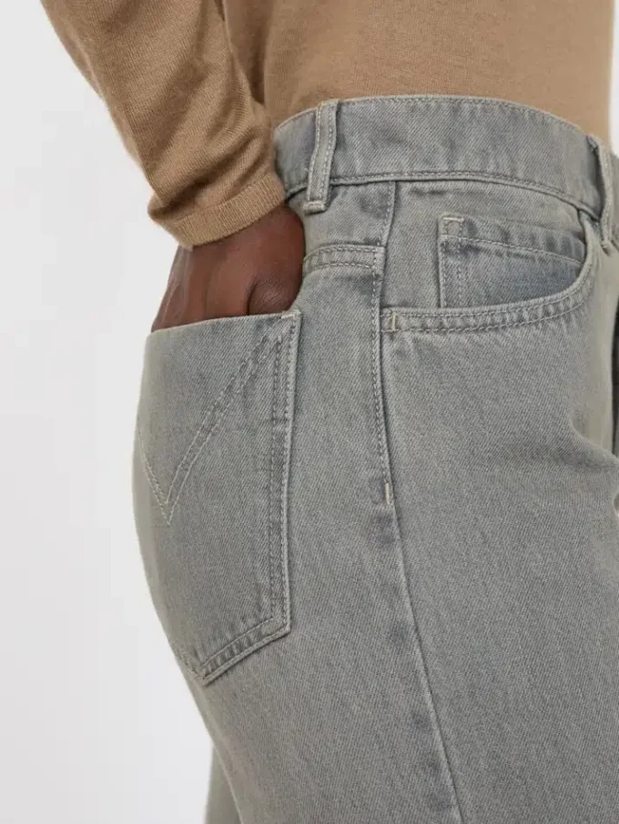 Jeanshose mit geradem Schnitt, schwarz Jeanshose mit geradem Schnitt, schwarz