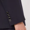 Jersey-Blazer mit Milano-Strickmuster, doppelreihig, marineblau Jersey-Blazer mit Milano-Strickmuster, doppelreihig, marineblau