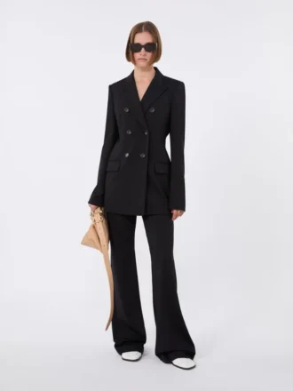 Jersey-Blazer, schwarz