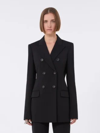Jersey-Blazer, schwarz