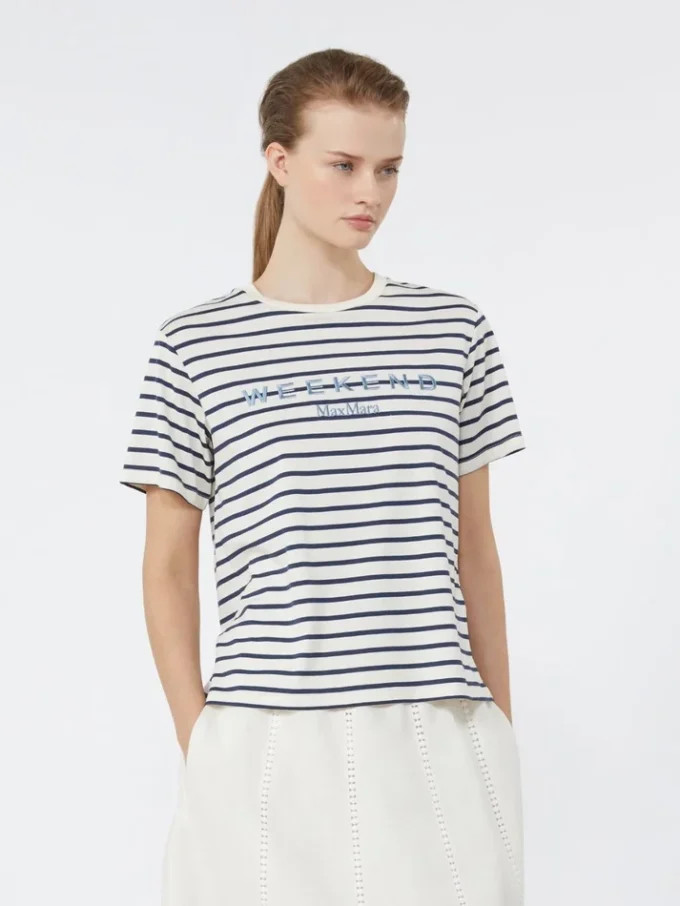 Jersey-T-Shirt mit Grafik, marineblau Jersey-T-Shirt mit Grafik, marineblau