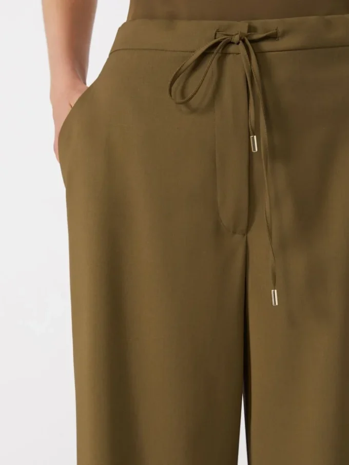 Jogginghose aus Wollstoff, khaki Jogginghose aus Wollstoff, khaki