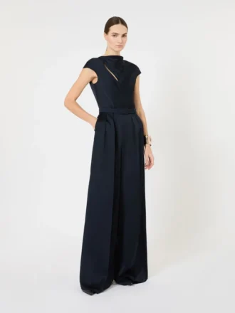 Jumpsuit aus Envers-Satin, mitternachtsblau