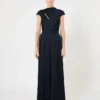 Jumpsuit aus Envers-Satin, mitternachtsblau Jumpsuit aus Envers-Satin, mitternachtsblau