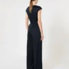 Jumpsuit aus Envers-Satin, mitternachtsblau Jumpsuit aus Envers-Satin, mitternachtsblau