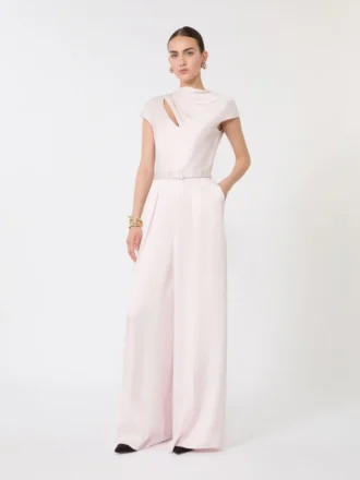 Jumpsuit aus Envers-Satin, rosa