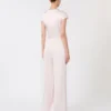 Jumpsuit aus Envers-Satin, rosa
