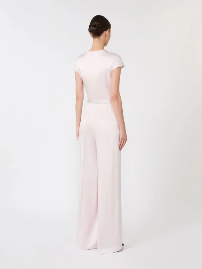 Jumpsuit aus Envers-Satin, rosa