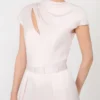Jumpsuit aus Envers-Satin, rosa
