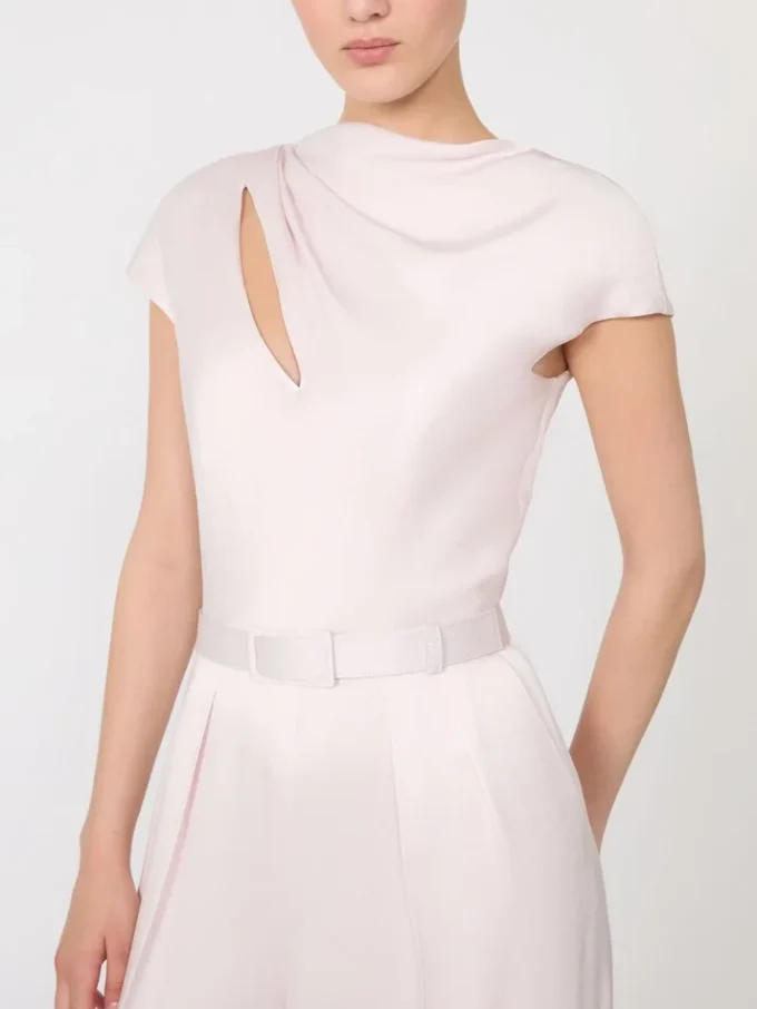 Jumpsuit aus Envers-Satin, rosa