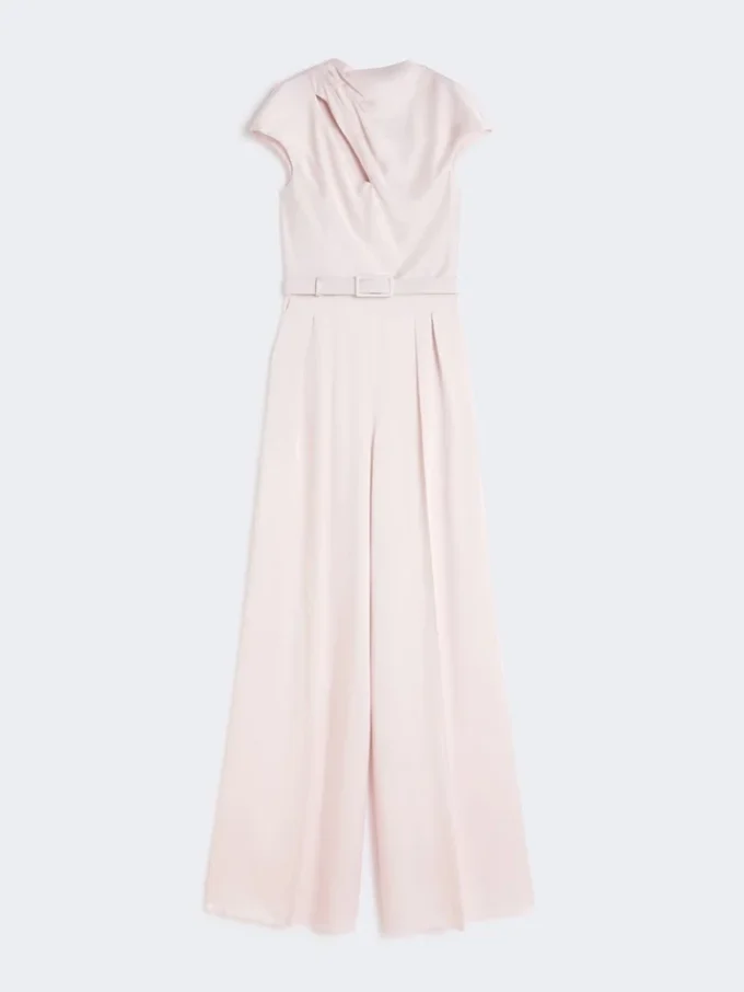 Jumpsuit aus Envers-Satin, rosa