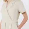 Jumpsuit aus Viskose und Leinen, Batavia, beige Jumpsuit aus Viskose und Leinen, Batavia, beige