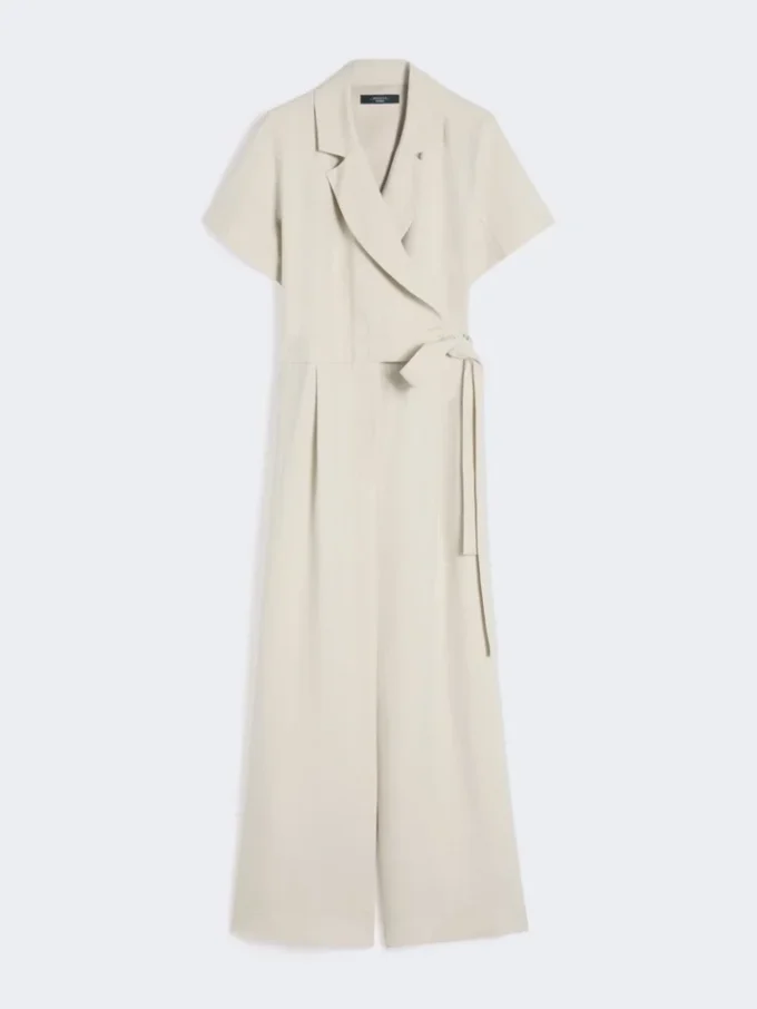 Jumpsuit aus Viskose und Leinen, Batavia, beige Jumpsuit aus Viskose und Leinen, Batavia, beige