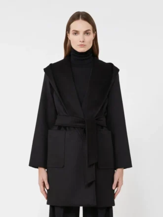 Kamelhaarmantel, schwarz Kamelhaarmantel, schwarz