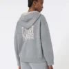 Kapuzencardigan aus Wolle und Kaschmir, mittelgrau Kapuzencardigan aus Wolle und Kaschmir, mittelgrau