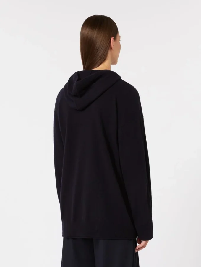 Kaschmir-Cardigan mit Kapuze, ultramarinblau Kaschmir-Cardigan mit Kapuze, ultramarinblau
