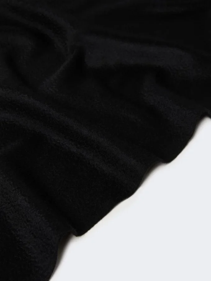 Kaschmir-Stola mit Logo, schwarz Kaschmir-Stola mit Logo, schwarz