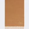 Kaschmir-Stola mit Monogramm-Stickerei, beige Kaschmir-Stola mit Monogramm-Stickerei, beige