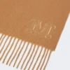 Kaschmir-Stola mit Monogramm-Stickerei, beige Kaschmir-Stola mit Monogramm-Stickerei, beige