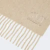 Kaschmir-Stola mit Monogramm-Stickerei, beige Kaschmir-Stola mit Monogramm-Stickerei, beige