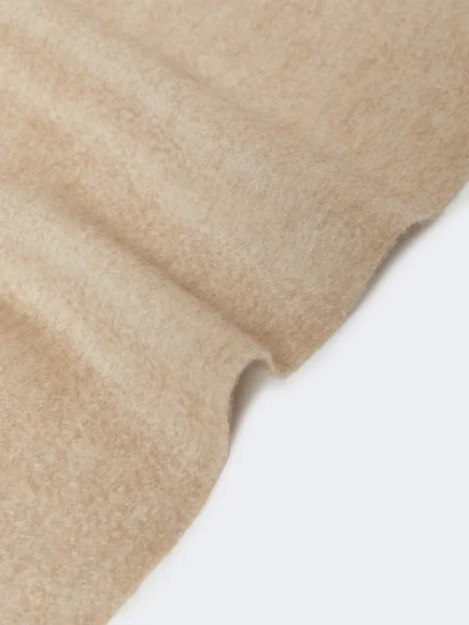 Kaschmir-Stola mit Monogramm-Stickerei, beige Kaschmir-Stola mit Monogramm-Stickerei, beige