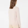 Kaschmirpullover mit Intarsien-Detail, sand