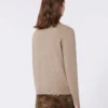 Kaschmirpullover mit Intarsien-Detail, taubengrau Kaschmirpullover mit Intarsien-Detail, taubengrau