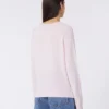 Kaschmirpullover mit Rundhalsausschnitt, rosa