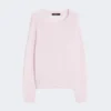 Kaschmirpullover mit Rundhalsausschnitt, rosa
