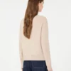 Kaschmirpullover mit Rundhalsausschnitt, sandfarben