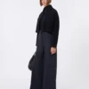 Kastenförmige Jacke aus Wolle und Kaschmir, ultramarinblau Kastenförmige Jacke aus Wolle und Kaschmir, ultramarinblau