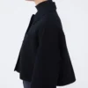 Kastenförmige Jacke aus Wolle und Kaschmir, ultramarinblau Kastenförmige Jacke aus Wolle und Kaschmir, ultramarinblau