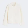 Kastenförmiger Cardigan aus Wolle, Seide