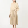 Kleid aus Funktionsstoff und Baumwolle, haselnussbraun Kleid aus Funktionsstoff und Baumwolle, haselnussbraun