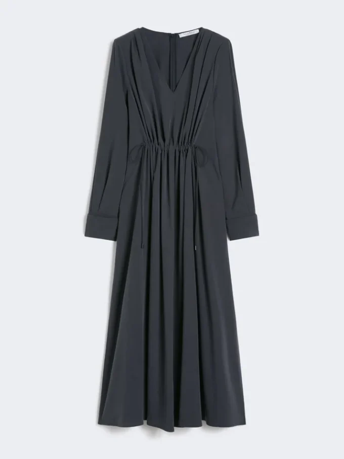 Kleid aus gewaschener Seiden-Canvas, ultramarinblau Kleid aus gewaschener Seiden-Canvas, ultramarinblau