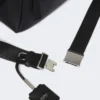 Kleine Leder-Umhängetasche, schwarz Kleine Leder-Umhängetasche, schwarz