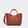 Kleine Marine-Ledertasche, rostrot
