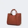 Kleine Marine-Ledertasche, rostrot